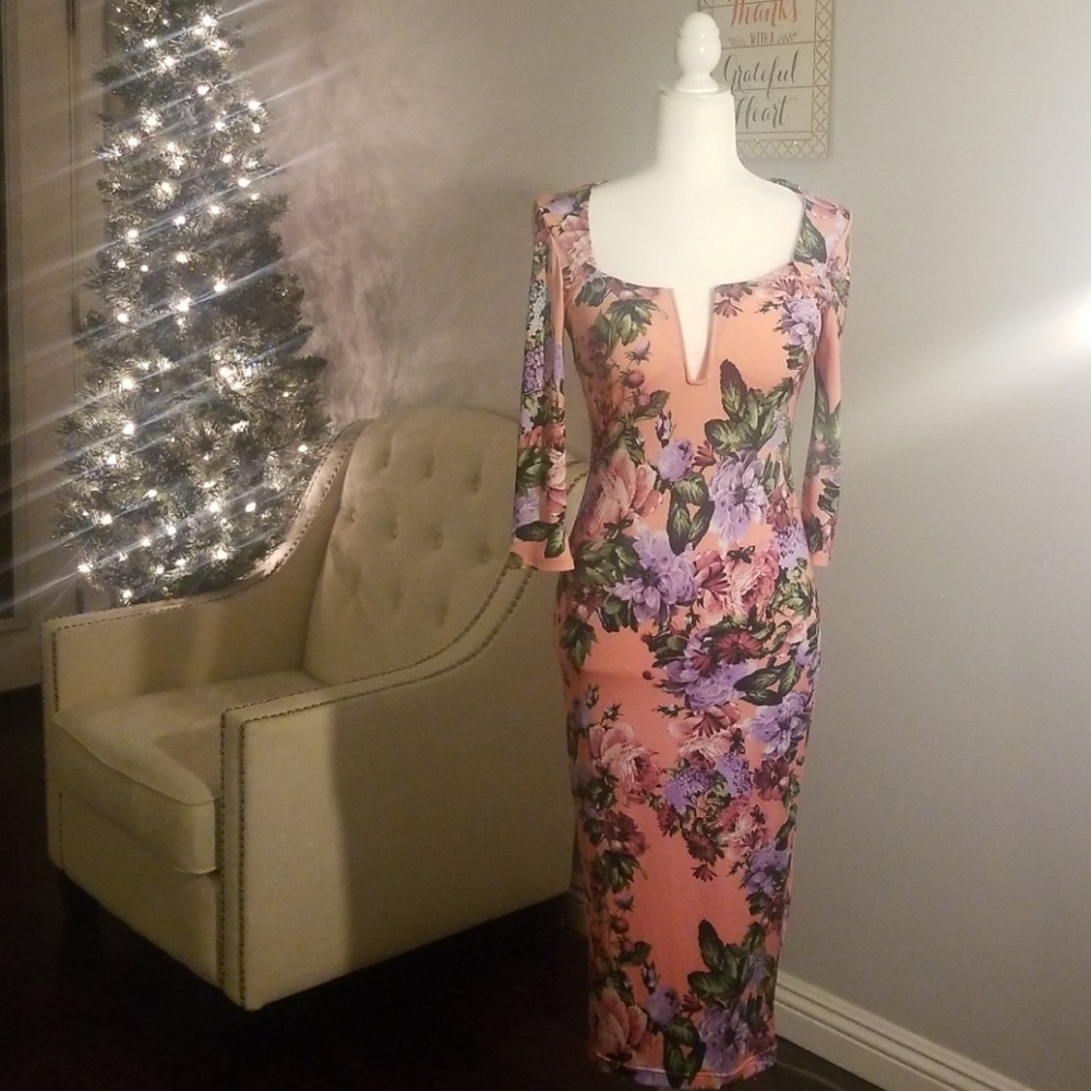 Pink Midi Dress